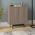 thumbnail image 3 of Evelyn&Zoe Modern/Contemporary 28" Wide Antiqued Gray Oak Accent Cabinet, 3 of 7