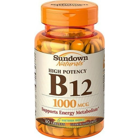 3 Pack - Sundown Naturals B-12 1000 mcg Tablets 60 Tablets Each
