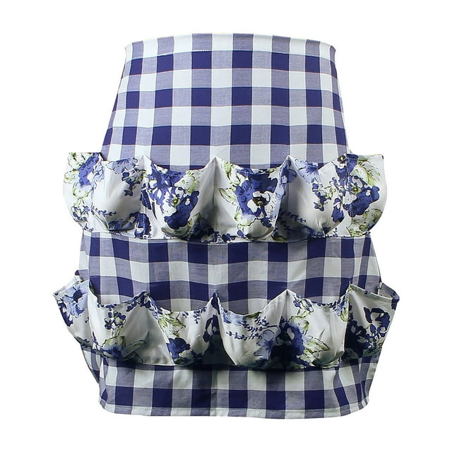 PEONAVET Pocket Apron Fashion Collecting Apron Pockets Holds Chicken Farm Home Apron