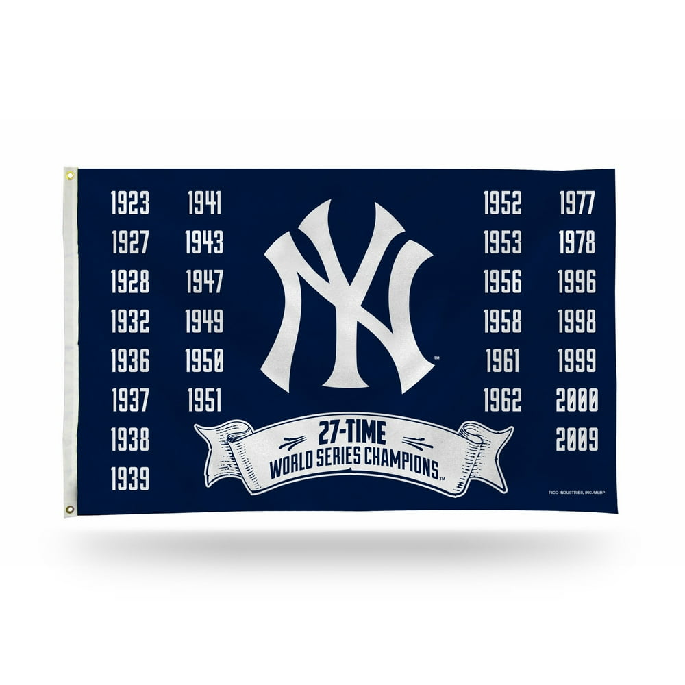 New York NY MLB Yankees 27 Time World Series Champions Legacy 3x5