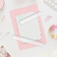 thumbnail image 2 of 5 Pcs 15cm 20cm Clear Ruler Measuring Ruler Plastic Ruler Straight Ruler Multifunctional Rulers Drawing Tool, 2 of 8