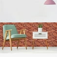thumbnail image 4 of kkbbma under $5 3D Wall Sticker, 3D Simulation Tile Wall Sticker, Embossed Brick Wallpaper Decal, Self Adhesive Wall Decor, PVC Foam Wall Covering, Home Kitchen Bathroom Wallpaper, 4 of 8