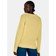 thumbnail image 2 of Time and Tru Woman's Waffle Stitch Sweater with Long Sleeves, Midweight, Sizes XS-XXXL, 2 of 5