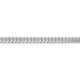 thumbnail image 3 of 925 Sterling Silver 7.2mm Polished Domed Curb Chain 24 Inch, 3 of 7