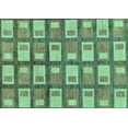 thumbnail image 1 of Ahgly Company Indoor Rectangle Abstract Turquoise Blue Modern Area Rugs, 8' x 10', 1 of 4