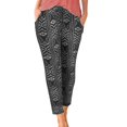 thumbnail image 2 of ZHOGXU Women Casual Pants With Pockets Printing High Waist Bohemian Comfortable Fashion Trousers For Holiday Vacation Beach，Grey，L, 2 of 9