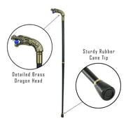 Gothic Dragon Ball Cane - Walking Cane for Men Travel Canes Seniors - Elderly Assistance Products