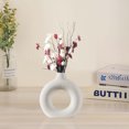 thumbnail image 4 of Ltdhehe Style Ceramic Hydroponic Vase With Transparent Flower Arrangement Style Desktop Decoration Light Plastic Flower Set, 4 of 8