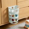 thumbnail image 5 of Wall-Mounted Hollow Storage Basket - No-Drilling Required Organizer for Home/Office, Durable Plastic Basket for Toys & Small Items, Space-Saving Hanging Bin for Bedroom/Bathroom, 12*8*4in, Khaki, 5 of 7
