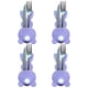 thumbnail image 1 of Fiudx Portacubiertos de Pascua, Diseño de Cola de Algodón, Fácil de Colocar, Decoración de Mesa para Fiestas, Complemento para Cenas Festivas, Juego de 4 Bolsas, 1 of 7