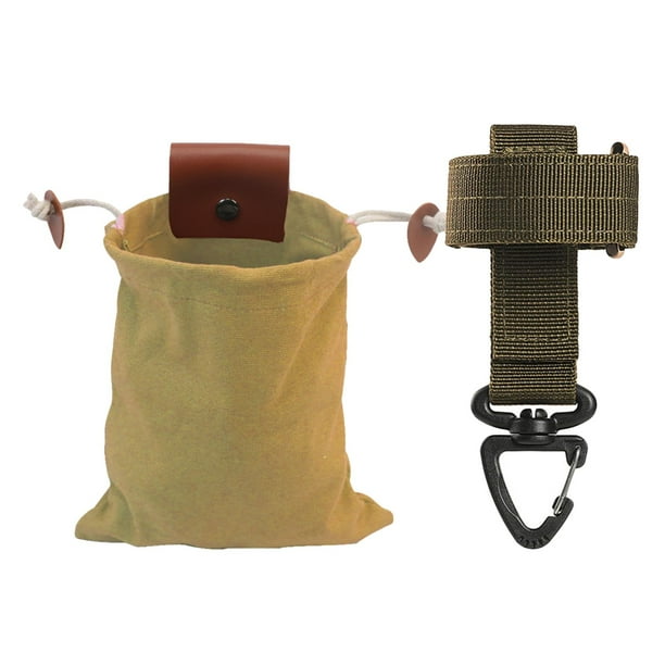 Bolsa de forraje multiusos con cordón y hebil Cinturón macenamiento Bolsa de paquete de lona para marinas Recolección marrón Macarena Bolsa de forraje