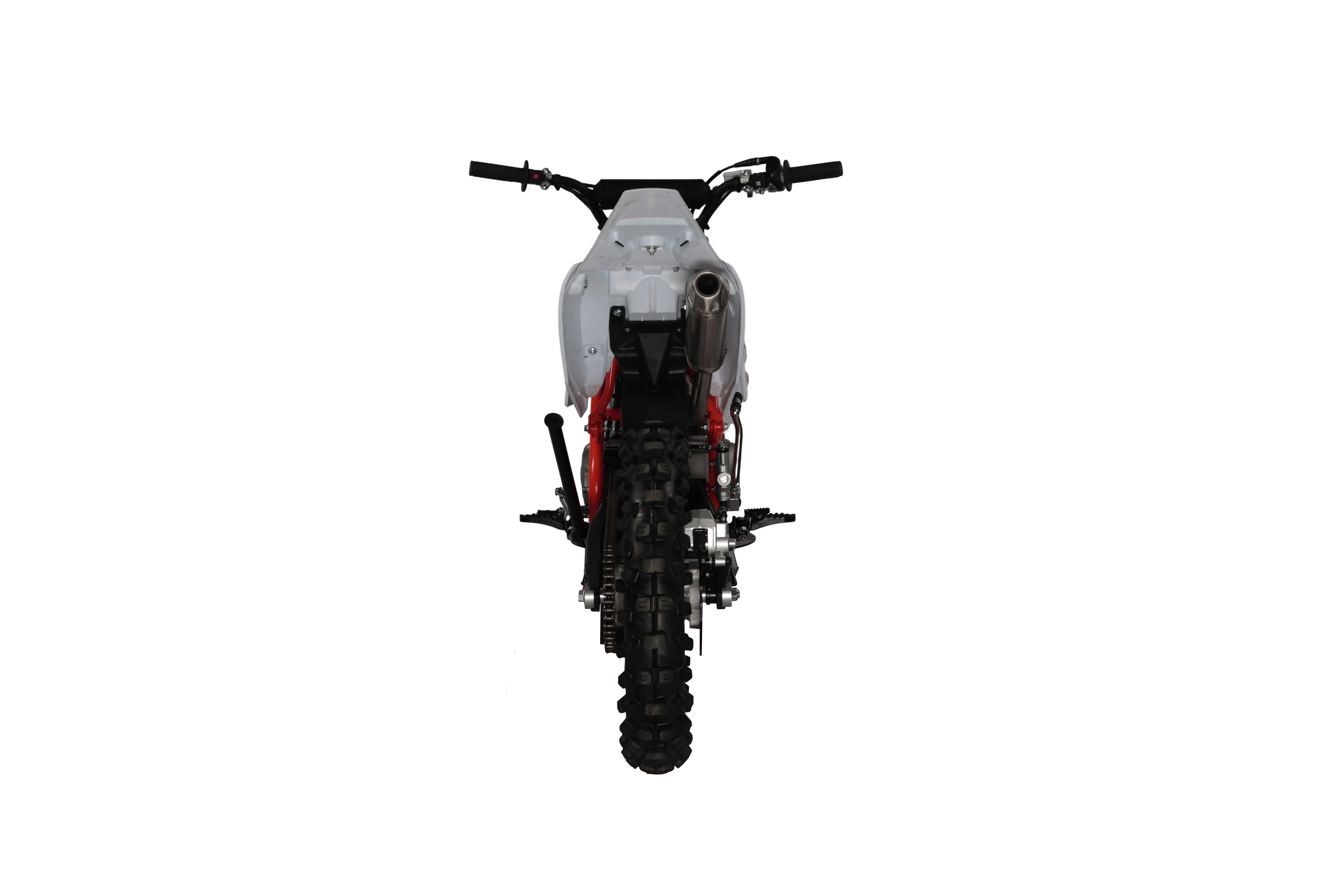 TrailMaster LK125 123cc Dirt Bike, Max Speed 45 mph, Ages 16+, 32.9" Seat Height, 17"/14" Tires, Electric & Kick Start, Inverted Forks (Red)