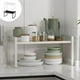 thumbnail image 1 of Estante de cocina de aleación - Organizador de encimera de 2 niveles para especias y utensilios, 12,2"L x 8,3"W x 7"H, negro o blanco, 1 of 6