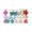 Multicolor, variant on Dserhfy 6Pcs/Box Christmas Hanging Candy Ornament with Lanyard Unbreakable Reusable Electroplating Holiday Decoration Xmas Tree Small Sweet Pendant Party Supplies