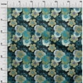 thumbnail image 2 of oneOone Polyester Lycra Black Fabric Florals Craft Projects Decor Fabric Printed By The Yard 56 Inch Wide, 2 of 4