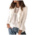 thumbnail image 2 of Puntoco moda mujer Casual manga larga cuello en V suelta sin capucha prendas de vestir camiseta otoño fiesta blusa tops Puntoco Puntoco-6476, 2 of 8
