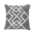 thumbnail image 2 of Laddha Home Designs Handwoven Diamond Cotton Throw Pillow Cover - 20" - Black and Cream, 2 of 9