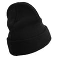 thumbnail image 3 of Cinco De Mayo Cactus and Hat Embroidered Big Size Superior Cotton Long Knitting Beanie - Black XL-3XL, 3 of 5