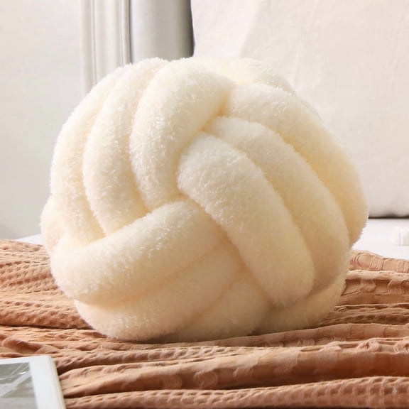 Knot Pillow Ball Plush - Decorative Throw Pillows for Bed Stress Relief, Round Knot Cushion for Sofa Decor Pet Toy