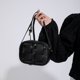 thumbnail image 3 of Bolso bandolera pequeño tejido para mujer, Bolso tejido, Bolso de hombro cuadrado (negro), 3 of 8