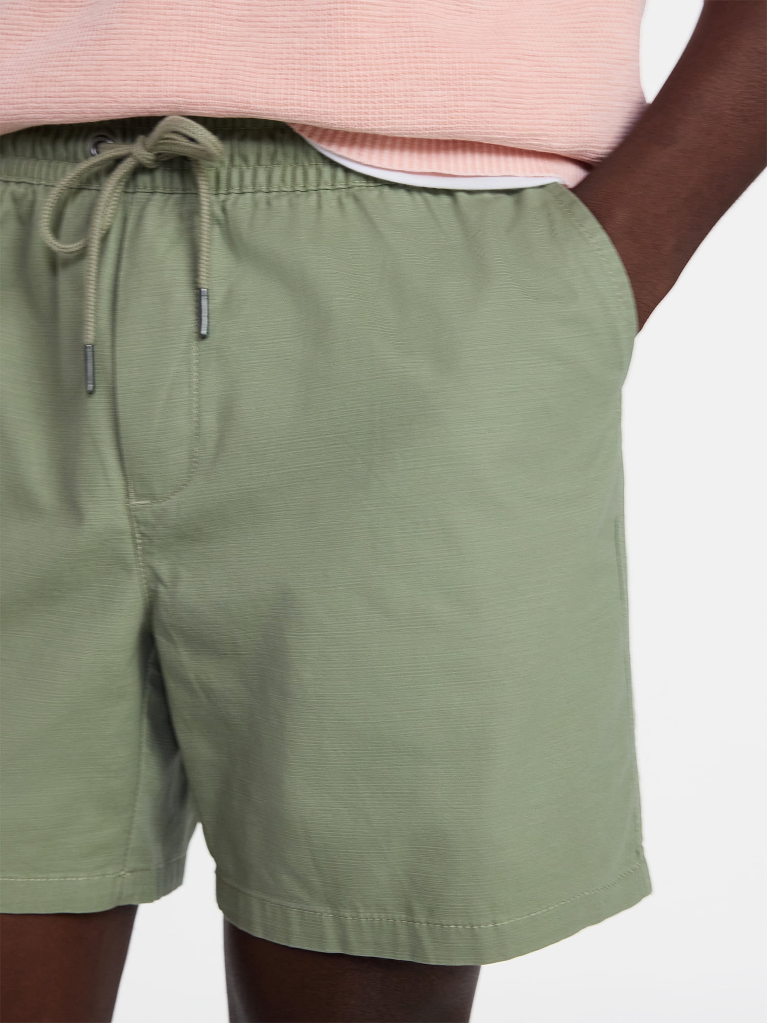George Men's & Big Men's Modern Fit Slub Pull-On Shorts, Sizes S-3XL
