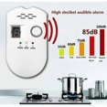 thumbnail image 3 of Crday Digital Natural Gas Detector Home Gas Alarm Gas Leak Detector High Sensitivity Gift, 3 of 5