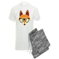 thumbnail image 1 of CafePress - Cute Hipster Fox With Glasses Pajamas - Men's Light Pajamas, 1 of 1