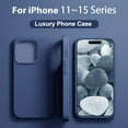 thumbnail image 1 of Ultra-Soft Shockproof Silicone iPhone Case - Ergonomic Grip, Secure Buttons & Precise Charging Port - Luxury Drop Protection Cover for iPhone 14/12/11/13/15 Pro Max Models, 1 of 5