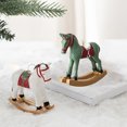 thumbnail image 7 of Mikhai Clearance Christmas Tree Horse Ornament,2.3 Inch Rocking Horse Hanging Pendant Dimensional Horse Figurine Sign for Car Rearview Mirror Backpacks Decoration Animal Lovers Xmas Gifts (White), 7 of 7