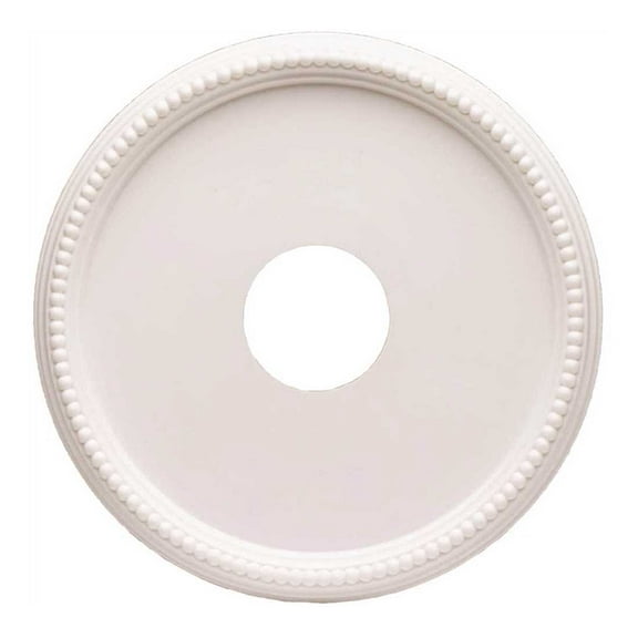 Hampton Bay 82285 16 in. White Beaded Ceiling Medallion