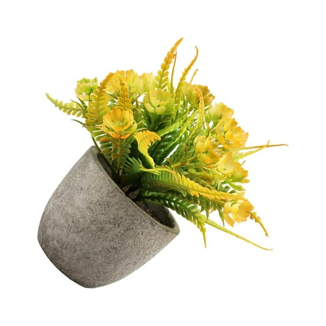 kurtrusly Realistic Artificial Succulent Low Maintenance Elegant Easy To Clean Artificial Money Tree In Pot orange rose 1Set