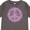 thumbnail image 4 of Inktastic Purple Peace Girls Long Sleeve Toddler T-Shirt, 4 of 5