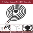 thumbnail image 4 of SP21YA Electric Range Burner Element Replacement WB30X253  for GE Hotpoint Kenmore Roper Electric Stove Burner Element, 4 of 7
