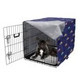 thumbnail image 5 of Ship Dog Crate Cover, Repetitive Cartoon Maritime Transport Cruise Boat, Easy to Use Pet Kennel Cover Small Dogs Puppies Kittens, 7 Sizes, Indigo Multicolor, by Ambesonne, 5 of 6
