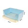 thumbnail image 1 of Extra Large Rabbit Litter Box Bunny Toilet with Drawer 50 Pet Toilet Film 25 Toilet Training Pad Cleaning Set Small Pet Box Pan, 1 of 5