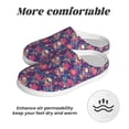 thumbnail image 6 of Goofa Skull colorful flower daisy Print Womens Mens Cotton Lightweight House Slippers , Washable Home Slippers,Indoor Comfy Bedroom Cozy Slippers-35/36, 6 of 7