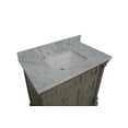 thumbnail image 3 of Sydney 36" Bathroom Vanity with Weathered Gray Cabinet and Carrara Marble Top, 3 of 6