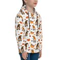 thumbnail image 3 of Kdxio Halloween Gnomes Pattern Boys Athletic Unisex Boys Girls Hoodie with Pocket Sweatshirts-Medium, 3 of 6