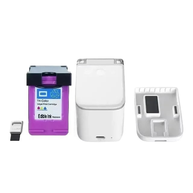 Handheld Food Color Inkjet Printer with Auxiliary Ruler WIFI Custom Edit HD Printing Pattern ,Improve Efficiency