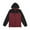 Burgundy and Black, variant on Beautiful Giant Polyester Men's Coat Long Sleeves Water Resistant Windbreaker Hoodie Jacket