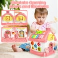 thumbnail image 3 of Hot Bee Montessori Baby Learning Toy for 1+ Year Old – Multi-Activity Educational Cube with Shape Sorter, Gear Play, Music & Light – Sensory Development Toy for Toddlers Age 6-18 Months, 3 of 7