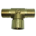 thumbnail image 1 of Adaptador Prosty de latón con rosca en T de 1/4", accesorios para tuberías, diámetro de rosca 12,5 mm re, 1 of 8
