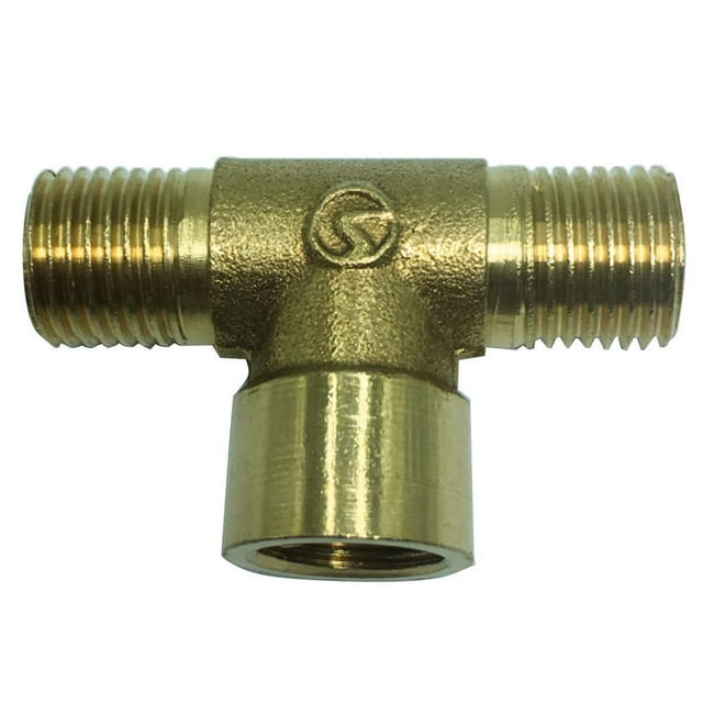 Adaptador Prosty de latón con rosca en T de 1/4", accesorios para tuberías, diámetro de rosca 12,5 mm re