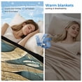 thumbnail image 2 of Blue Golden Sun Cooling Blanket, Lightweight Breathable Summer Throw Blanket with Double Sided Cold Effect, Vintage Abstract Art Retro Picnic Beach Blankets Bed Sheet for Hot Sleepers 30"x40", 2 of 8
