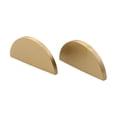 thumbnail image 4 of Ana Compact and Golden Drawer Knobs Set of 2 Brass Half Moon Cabinet Pulls Home Decor, 4 of 10