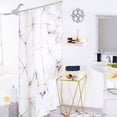 thumbnail image 2 of Cortina Baño Impermeable Marmore Antisalpicaturas Concord Colchas Concord Marmore, 2 of 2