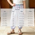 thumbnail image 3 of Mifsaly Toddler Girls Girls Harem Pants Kids Floral Print Elastic Waist Lightweight Lounge Boho Long Pants, 3 of 6
