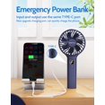 thumbnail image 3 of Ventilador portátil con pilas SWEETFULL 5000 mAh con LED, 3 of 7