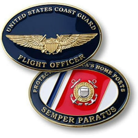 Us Coast Guard Challenge Coin - U.S. Coast Guard Flight Officer Challenge Coin NTM-60374