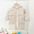 thumbnail image 5 of LRen Girls Lightweight Long Hooded Down Jacket Packable Winter Warm Coat Outerwear Z5-White,13-14 Years, 5 of 5